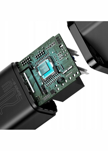 Зарядний пристрій 20W Super Si USBC для Apple 8-12 серій (CCSUP-D01) чорний Baseus (279554136)
