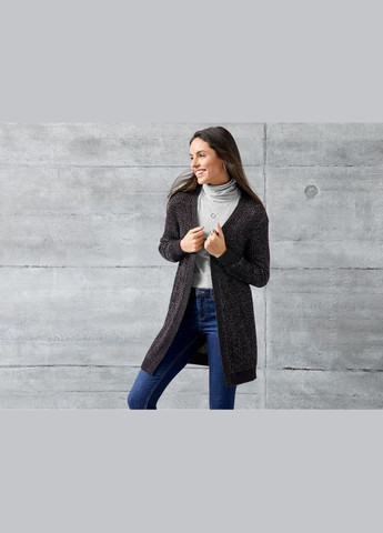 Кардиган в для жінки LIDL 334916 графітовий Esmara (306713679)