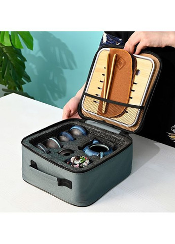 Дорожный набор для чайной церемонии Небесный Глаз на 4 персоны с чабанью 10 предметов No Brand (368717510)