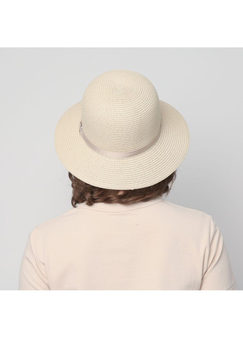 Шляпа со средними полями женская бумага бежевая GABRIEL LuckyLOOK 817-952 (322791296)