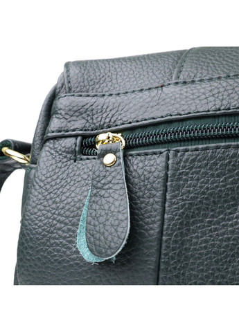 Повседневная женская сумка из натуральной кожи 22970 Зеленый Vintage (357494957)