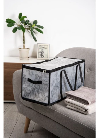 Кошик Idea Home Anthracite Flowers No Brand (393112374)