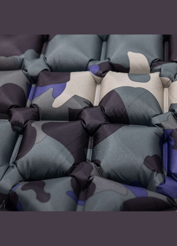 Надувной матрас с TPU 190*55*3 см с подушкой, камуфляж. LUGI (324071832)