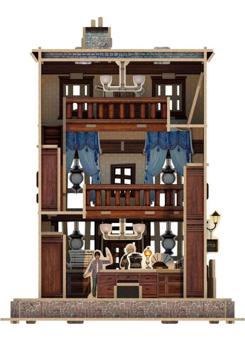 Настольная игра Магазин волшебных палочек Оливандера Пазл 3D (Ollivander Wand Shop Set 3D puzzle) 4D Puzz (372170730)