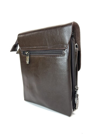 Чоловіча сумка з еко-шкіри Bradford 18770-2 чорна 24 х 19 х 5 No Brand (371682724)