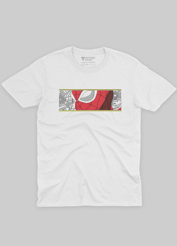 Біла демісезонна футболка для дівчинки з принтом супергероя - людина-павук (ts001-1-whi-006-014-008-g) Modno
