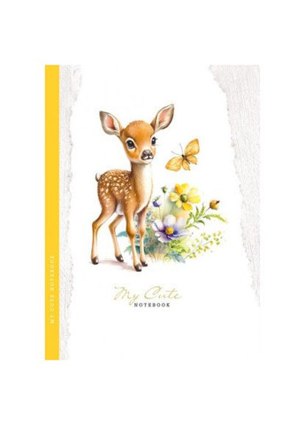 Блокнот My Cute A5, 48 л, клетка, тверд. мат. обл. / Кролик A-Plus (342415482)