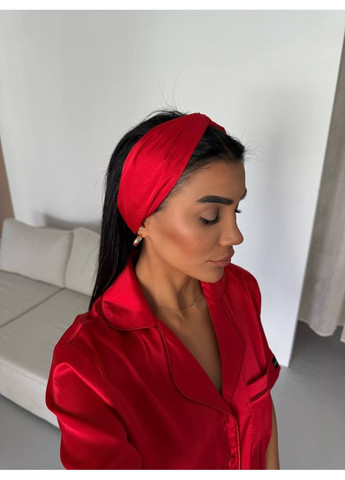 Красная всесезон женская пижама | красная рубашка + шорты Vital-Textile 1002/Т10