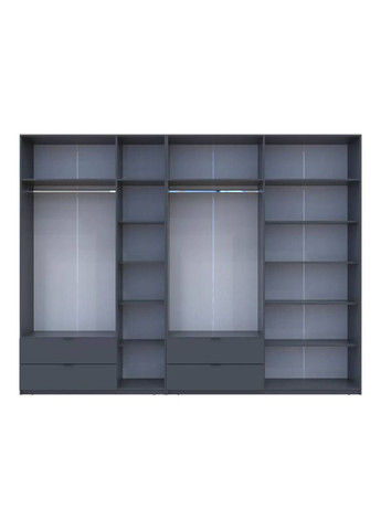 Комплект шаф для одягу Лукас (2 шт.) 315х50х240 см Графіт (DRS-011699) Doros (361998879)