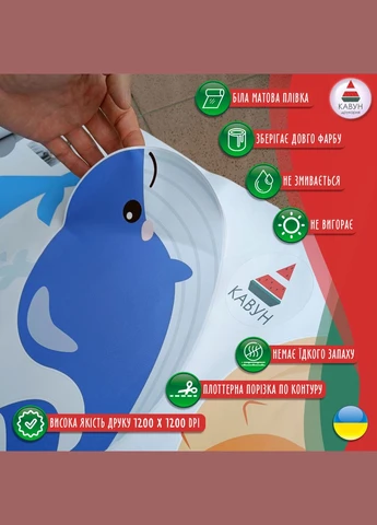 Вінілова інтер'єрна на стіну та шпалери (скло, меблі, дзеркало, метал) "Місто в Єгипті з с Кавун наклейка (316189713)