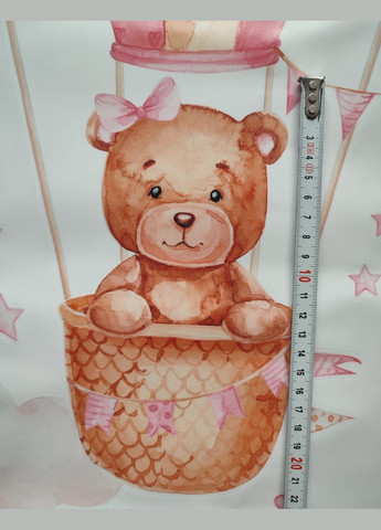 Декоративные наклейки для детского сада Мишка на розовом воздушном шаре (лист 40 х 60 см) Б156-14-1 No Brand (302242856)