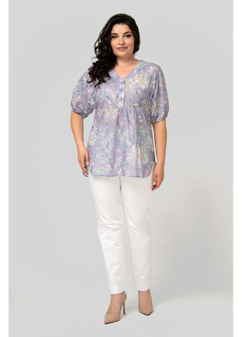 Сиреневая женская летняя блуза на пуговицах all posa (ap102515p) A'll Posa