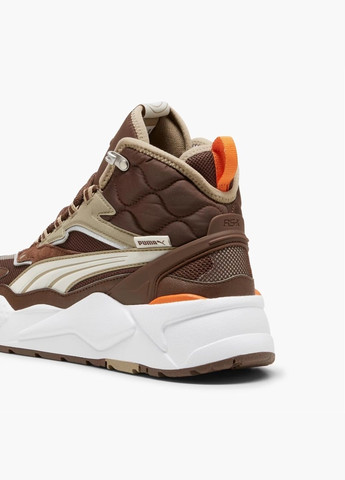 Коричневые всесезонные кроссовки унисекс rs-x hi sneakers brown 392718-08 Puma