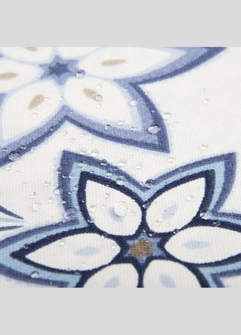Тканина декоративна Коло з водовідштовхувальним просоченням V-02 синя IDEIA (275869466)