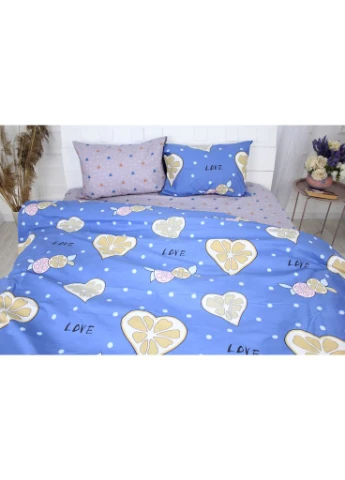 Постільна білизна Бязь Premium 17-0470 Love lemon 160x220 (m217778) Mirson Бязь Premium 17-0470 Love lemon Сімейний 160x220 (366567429)