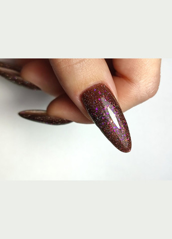 База для ногтей Base Light Potal 02 светоотражающая поталь коричневая 5 мл Magic Girl (303635562)