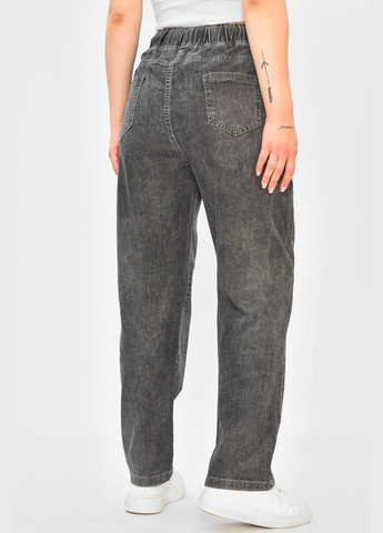 Джинси жіночі однотонні сірого кольору Let's Shop - (336708534)