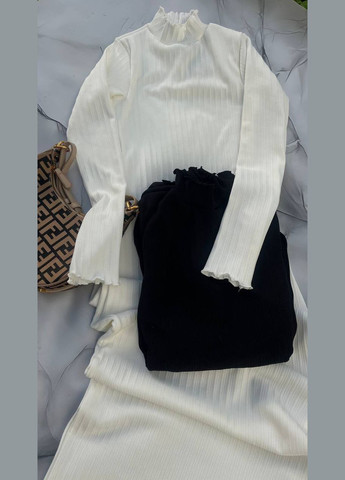 Черное очень теплое ангоровое платье No Brand