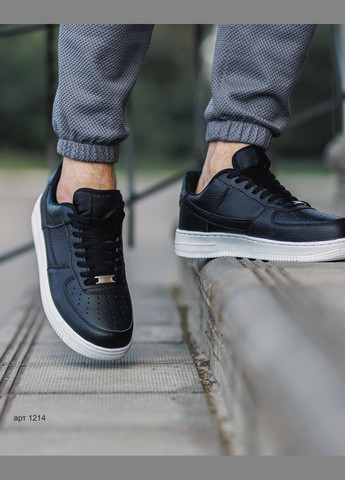 Чорно-білі Осінні чоловічі кросівки No Brand