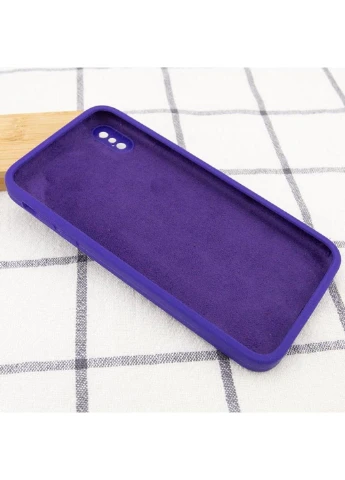 Silicone Case Square Full Camera Protective (AA) NOLOGO для Apple iPhone X / XS (5.8") Epik (390654969)