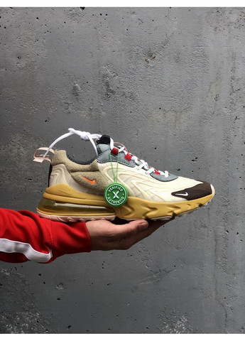 Коричневі Осінні кросівки чоловічі nike air max 270 eng yellow white 2 найк аір макс 270 No Brand