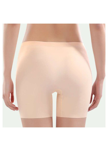 Трикотажні шортики з лазерною обробкою краю бежевий No Brand (313295078)