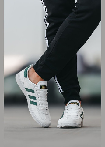 Белые всесезонные кроссовки мужские adidas spezial handball white | адидас специал белые No Brand