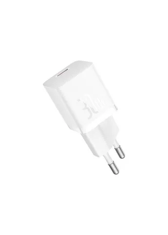 Зарядний пристрій GaN5 Fast Charger USB-C 30W + Cable 1.0m Type-C 100W white (P10110902213-00) Baseus (388427670)