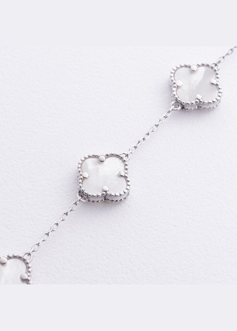 Срібний браслет Конюшина з перламутром 141779 21 21 Oniks (296914675)