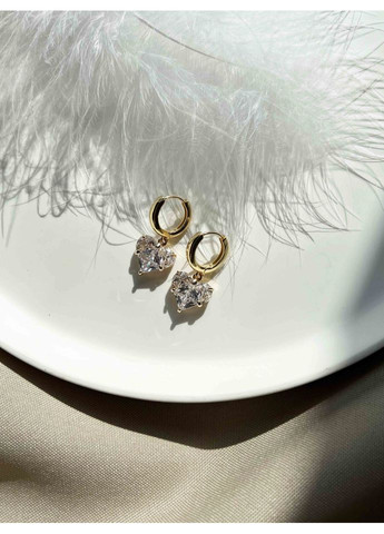 Серьги с белым сердцем 5322 LeBijou (367580157)