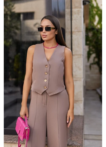 Жіночий костюм двійка жилет з брюками Fashion (360769343)