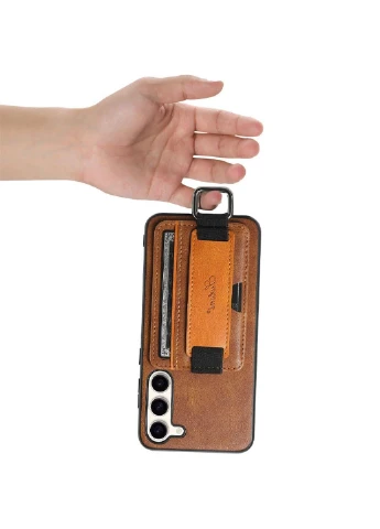 Шкіряний чохол Wallet case and straps для Samsung Galaxy S24+ Epik (390654652)