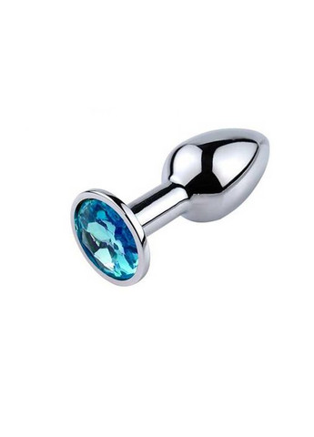 Сталева анальна пробка із кристалом XS - 1,9*5,3 (см) – Анальні іграшки No Brand (370611775)