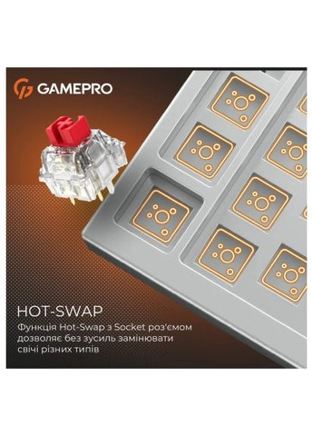 Клавиатура (MK126) GAMEPRO Genesis Silverlight MK126 USB UA Grey (368969158)