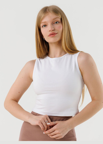 Топ однотонный женский WBC02380 Белый shop (2000990547897) LAWA (362704096)