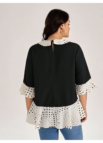 Комбинированная блуза SHEIN