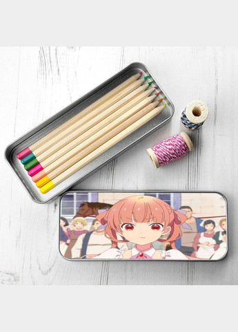 Пенал шкільний для хлопчика та дівчинки металевий Аніме Казка про цукрове яблуко #007 7*18 см Silver No Brand (309155886)