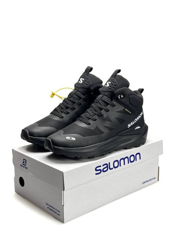Чорні Осінні кросівки чоловічі salomon No Brand Elixir Activ Fur Black
