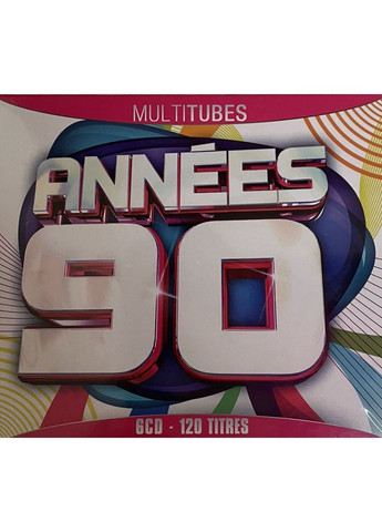 Музичний CD диск Various - Hits 90 6cd Wagram Music (372531020)