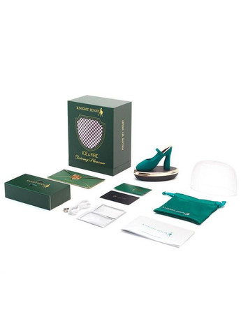 Изысканный вибратор на палец Knight Jenay ICE & FIRE, лубрикант в комплекте No Brand (366877645)