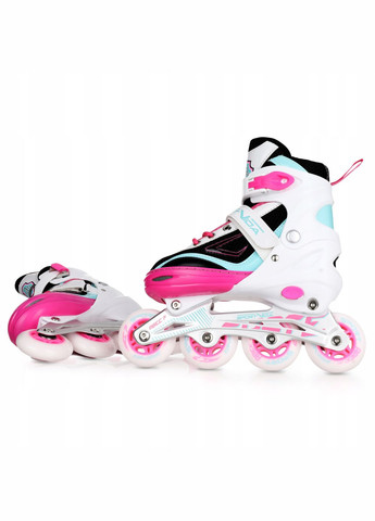 Роликові ковзани 4 в 1 SV-LG0033 Size 39-42 White/Pink/Blue SportVida (315720317)