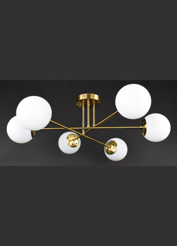 Потолочная люстра на 6 лампочек 27976 Латунь 24х74х74 см. Sunnysky (365726907)