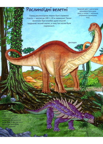 Книга з віконцями Динозаври. Цікаве всередині. Барзотті Елеонора Талант (303133484)