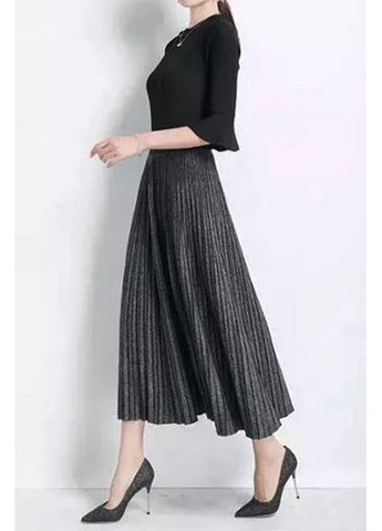 Трикотажна двостороння спідниця міді Смарагдовий Forza Viva (336213969)