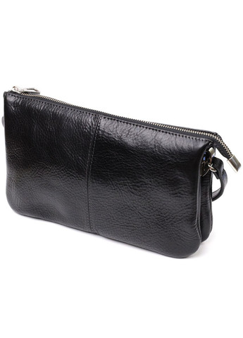 Якісний жіночий клатч із натуральної шкіри 11658 Чорний Grande Pelle (298571168)