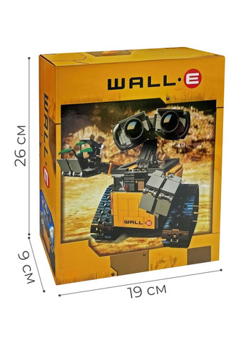 Конструктор Валли 687 деталей 68358, Wall-e конструктор, Конструктор робот Валли, Конструктор Wall-e Валли 33 см OnePro (333800945)