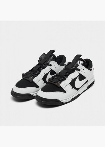 Білі кросівки чоловічі dunk low jumbo reverse panda white/black dv0821-002 Nike