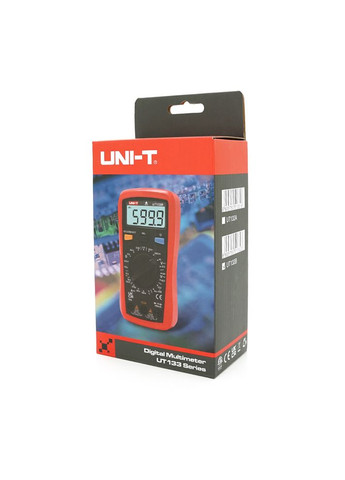 Мультиметр UT133B Измерение: V(AC/DC), A(DC), Ω, C, NCV. Функции: проверка батарей, тест диодов, прозвонка UNI-T (370618403)