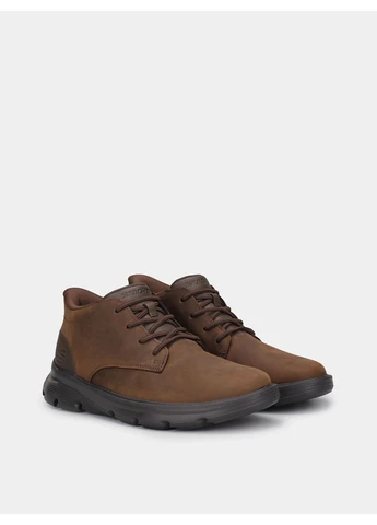 Коричневые зимние ботинки 10054980 коричневый km5596 Skechers