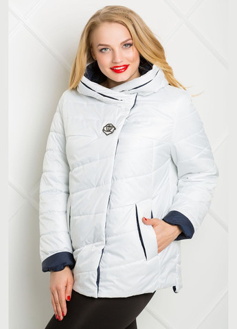 Біла демісезонна куртка аврора білий MioRichi